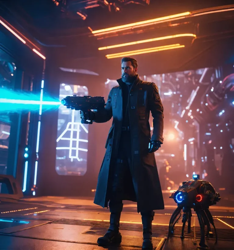 Neon Glyphs in Midnight Rain