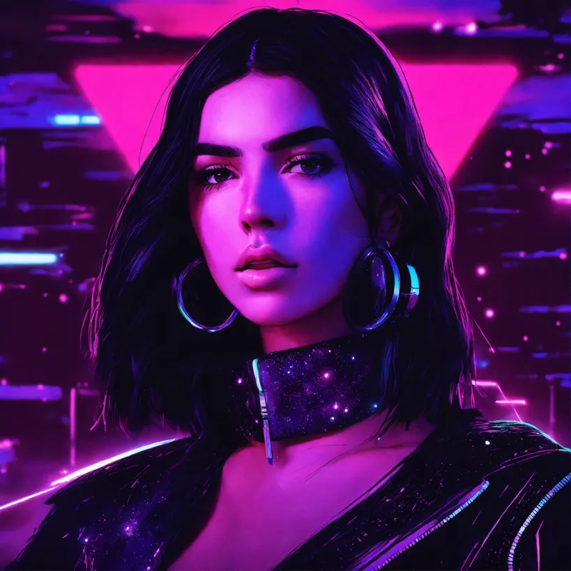 Neon Oracle of the Rainlit City