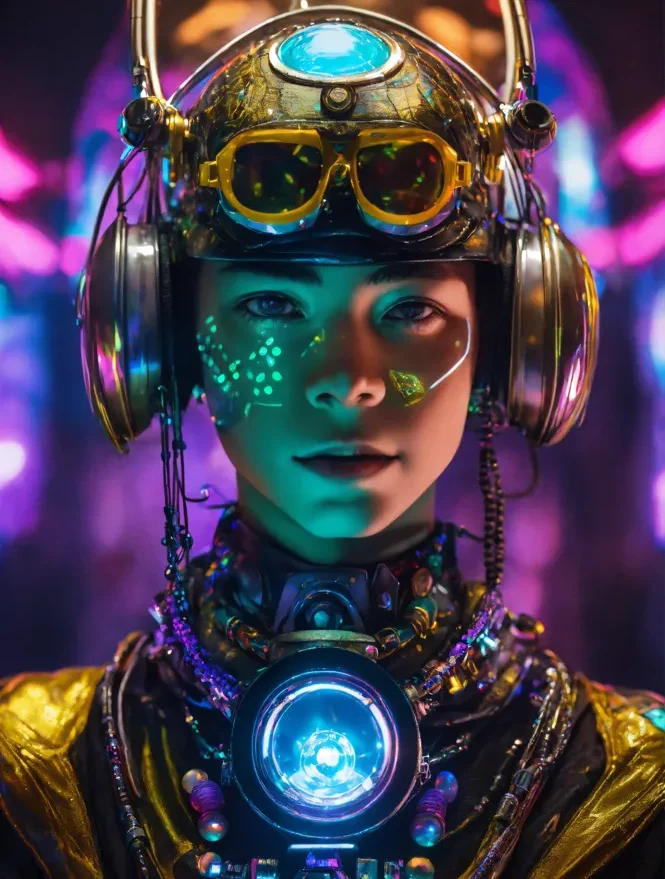 Neon Sanctum of the Digital Mage