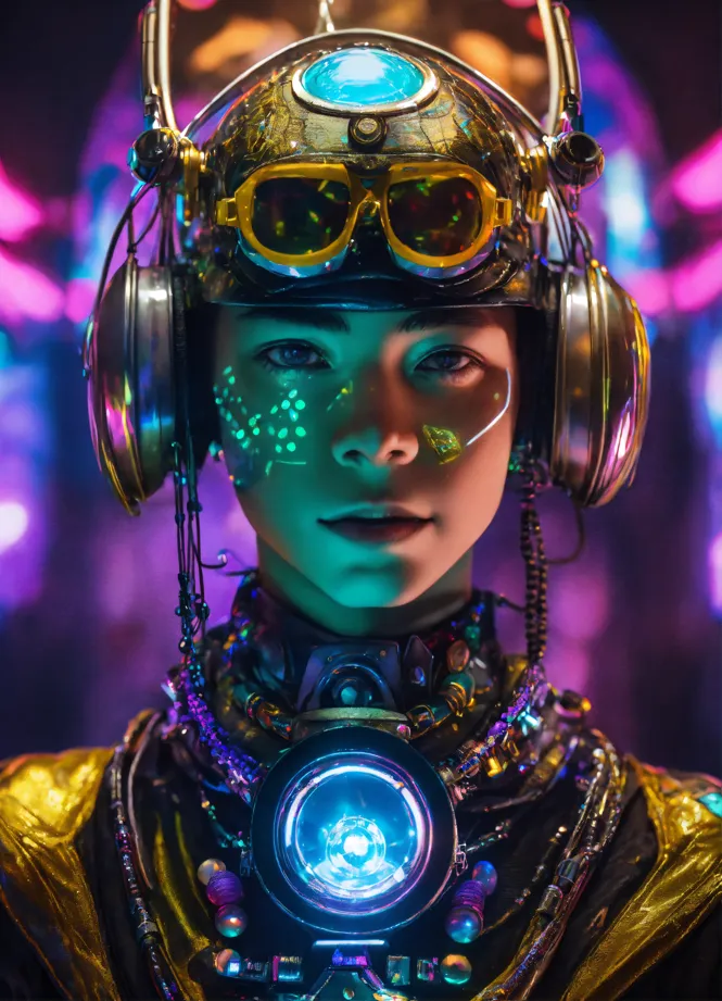 Neon Sanctum of the Digital Mage